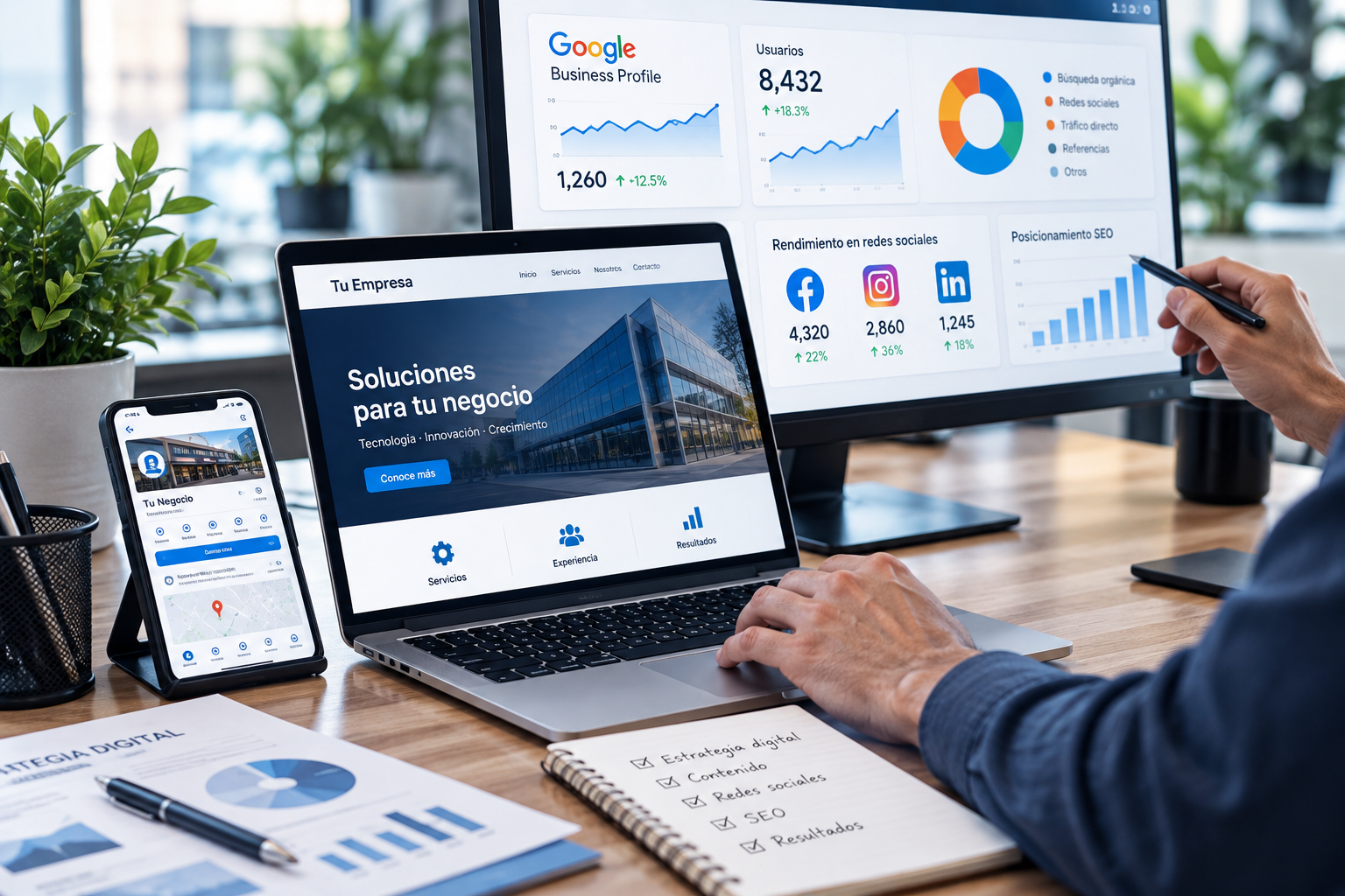 Marketing digital y presencia en línea para empresas